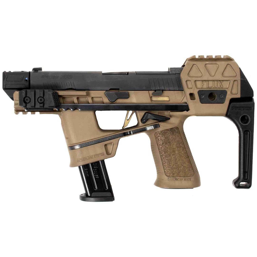 SIG SAUER P320 RAIDER FLUX + EXTRA BARREL, 3 EXTRA GRIP MODULES, 8 MAGS